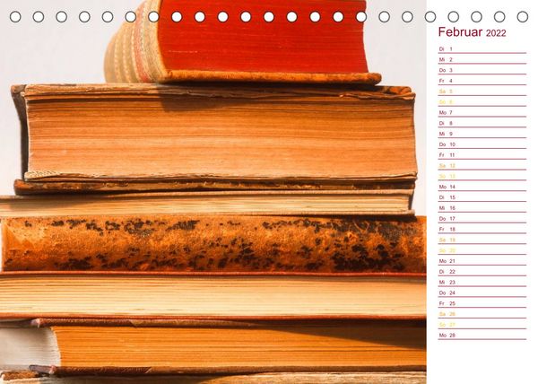 Produktbild: Welt der B&uuml;cher (Tischkalender 2022 DIN A5 quer)