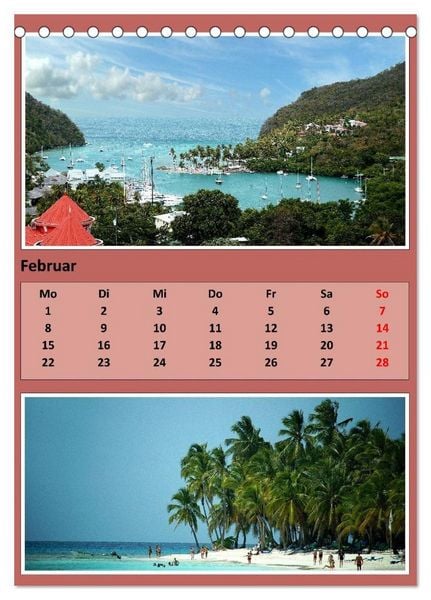 Produktbild: Karibik - Eindr&uuml;cke einer Kreuzfahrt (Tischkalender 2027 DIN A5 hoch), CALVENDO Monatskalender