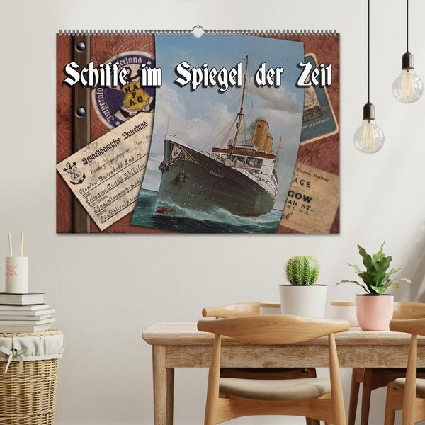Produktbild: Schiffe im Spiegel ihrer Zeit (Wandkalender 2026 DIN A2 quer), CALVENDO Monatskalender