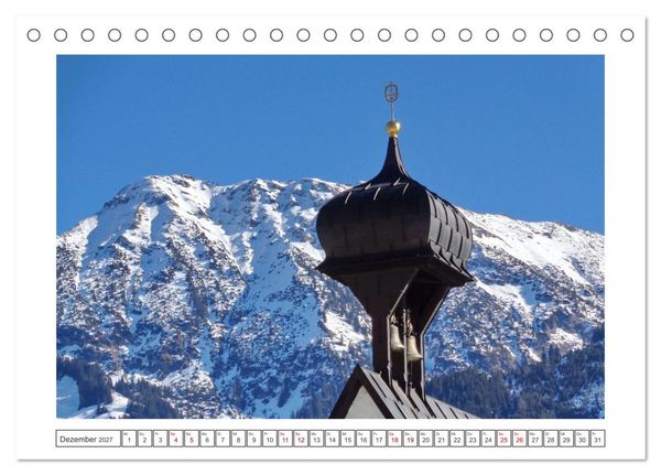 Produktbild: Oberstdorf zu allen Jahreszeiten (Tischkalender 2027 DIN A5 quer), CALVENDO Monatskalender
