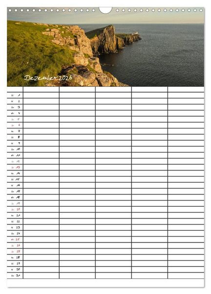 Produktbild: Isle of Skye - Schottlands Inseln - Familienplaner (Wandkalender 2026 DIN A3 hoch), CALVENDO Monatskalender