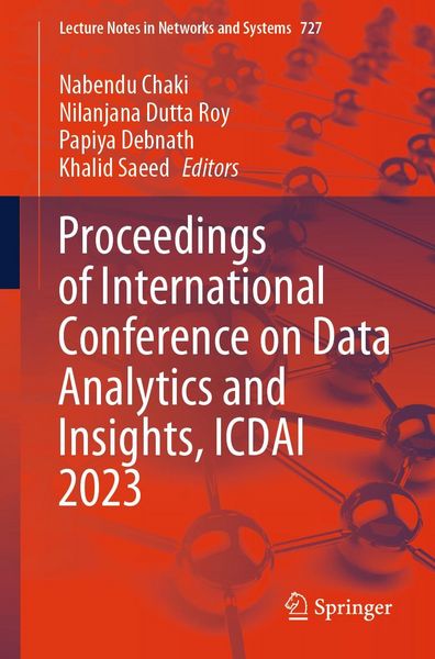 Produktbild: Proceedings of International Conference on Data Analytics and Insights, ICDAI 2023