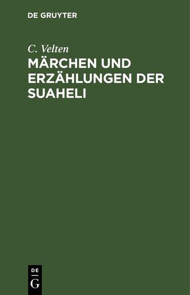 Produktbild: M&auml;rchen und Erz&auml;hlungen der Suaheli