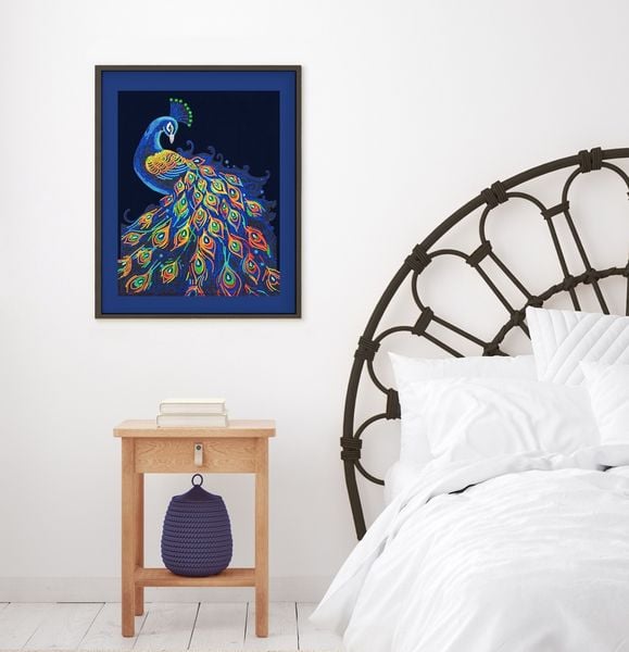 Produktbild: DIAMOND DOTZ - Diamond Painting Neon Pfau