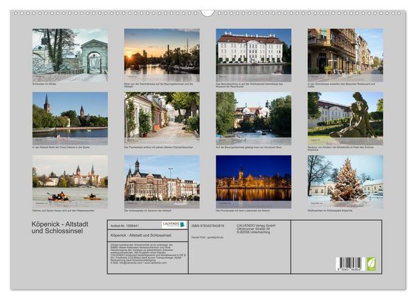 Produktbild: K&ouml;penick - Altstadt und Schlossinsel (Wandkalender 2026 DIN A2 quer), CALVENDO Monatskalender