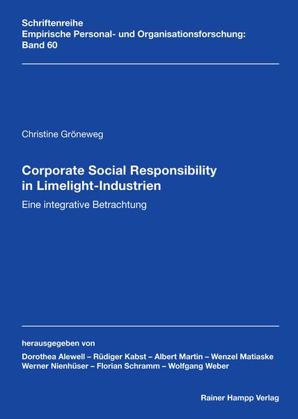 Produktbild: Corporate Social Responsibility in Limelight-Industrien