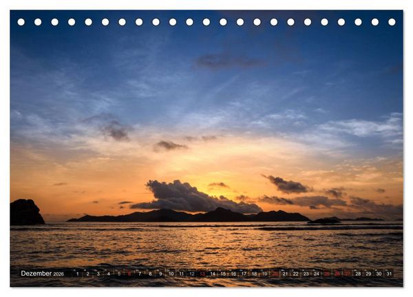 Produktbild: Seychellen - Das letzte Paradies auf Erden (Tischkalender 2026 DIN A5 quer), CALVENDO Monatskalender