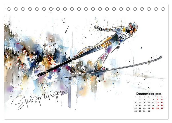 Produktbild: Olympische Luftspr&uuml;nge (Tischkalender 2026 DIN A5 quer), CALVENDO Monatskalender