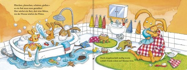 Wenn sieben kleine Hasen durch lustige Geschichten rasen