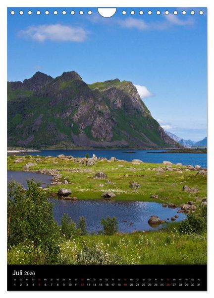 Produktbild: Norwegen (Wandkalender 2026 DIN A4 hoch), CALVENDO Monatskalender