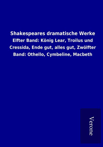Produktbild: Shakespeares dramatische Werke