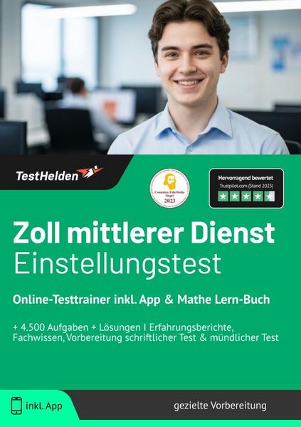 Produktbild: Zoll mittlerer Dienst Einstellungstest