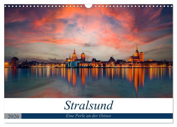 Stralsund, Eine Perle an der Ostsee (Wandkalender 2026 DIN A3 quer), CALVENDO Monatskalender