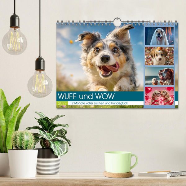 Produktbild: WUFF und WOW (Wandkalender 2027 DIN A4 quer), CALVENDO Monatskalender