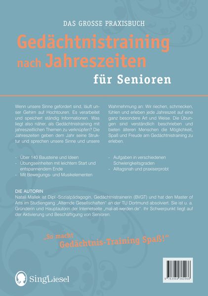 Produktbild: Ged&auml;chtnistraining nach Jahreszeiten f&uuml;r Senioren