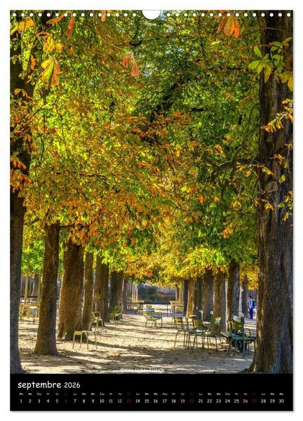 Produktbild: Paris de tous les temps (Calendrier mural 2026 DIN A3 horizontal), CALVENDO calendrier mensuel
