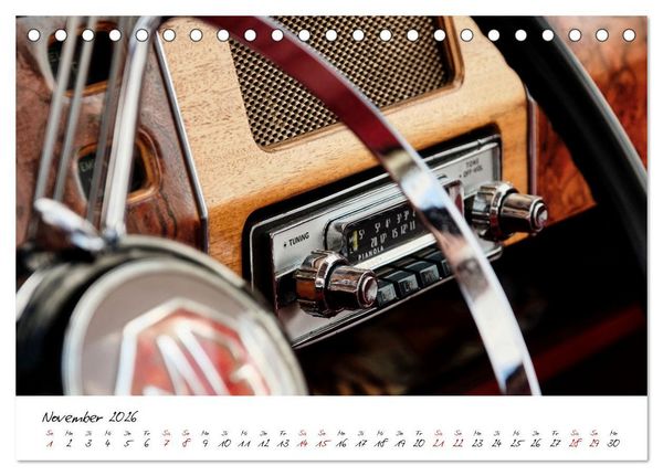 Produktbild: Oldtimer Innenansichten (Tischkalender 2026 DIN A5 quer), CALVENDO Monatskalender