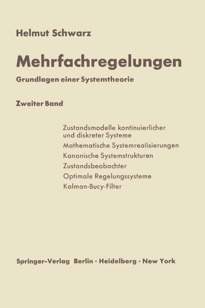 Produktbild: Mehrfachregelungen. Grundlagen einer Systemtheorie