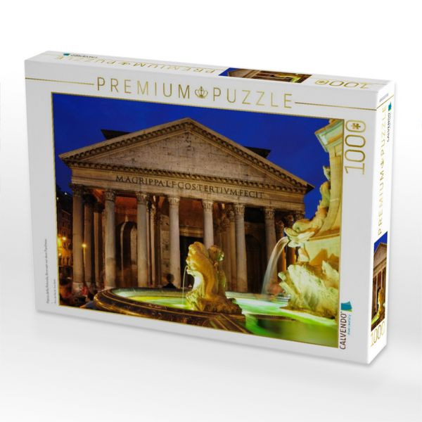 Produktbild: CALVENDO Puzzle Piazza della Rotonda, Brunnen vor dem Pantheon | 1000 Teile Lege-Gr&ouml;&szlig;e 64x48cm Foto-Puzzle f&uuml;r gl&uuml;ckliche Stunden