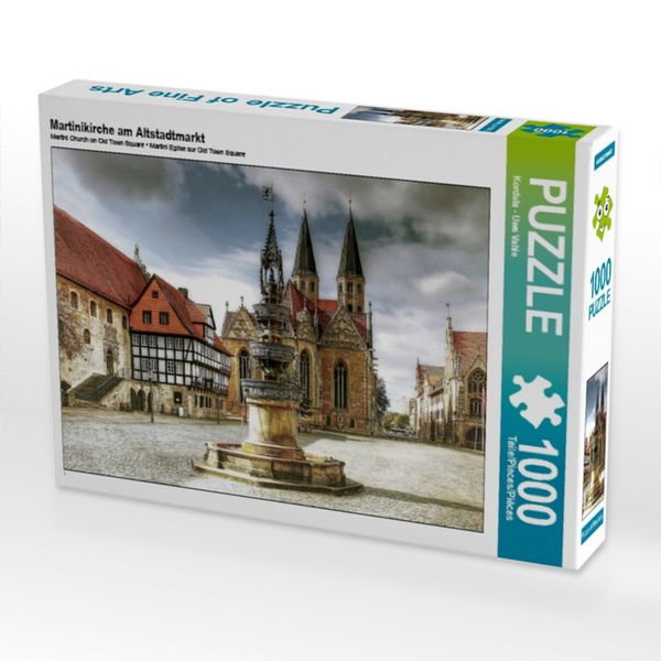 CALVENDO Puzzle Martinikirche am Altstadtmarkt | 1000 Teile Lege-Größe 64x48cm Foto-Puzzle für glückliche Stunden