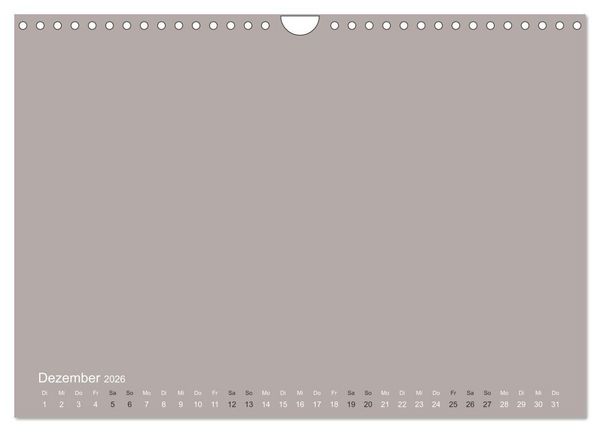 Produktbild: DIY Bastel-Kalender -Erdige Pastell Farben- Zum Selbstgestalten (Wandkalender 2026 DIN A4 quer), CALVENDO Monatskalender