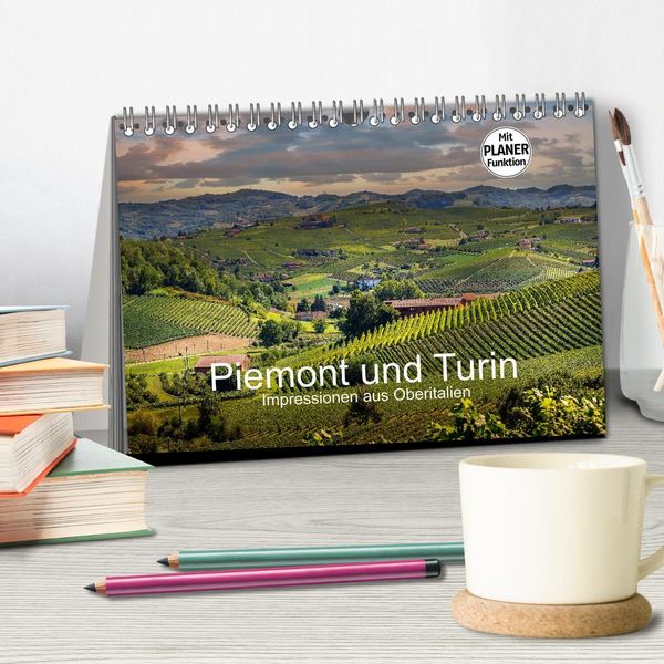 Produktbild: Piemont und Turin (Tischkalender 2026 DIN A5 quer), CALVENDO Monatskalender