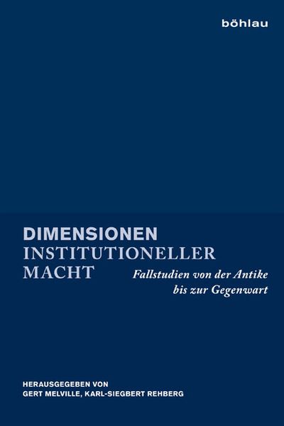 Produktbild: Dimensionen institutioneller Macht