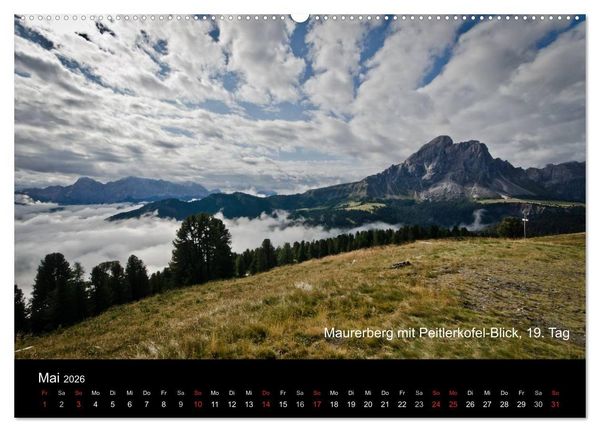 Produktbild: TransAlp - zu Fu&szlig; &uuml;ber die Alpen von M&uuml;nchen nach Venedig (Wandkalender 2026 DIN A2 quer), CALVENDO Monatskalender