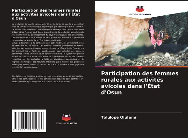 Produktbild: Participation des femmes rurales aux activit&eacute;s avicoles dans l'&Eacute;tat d'Osun