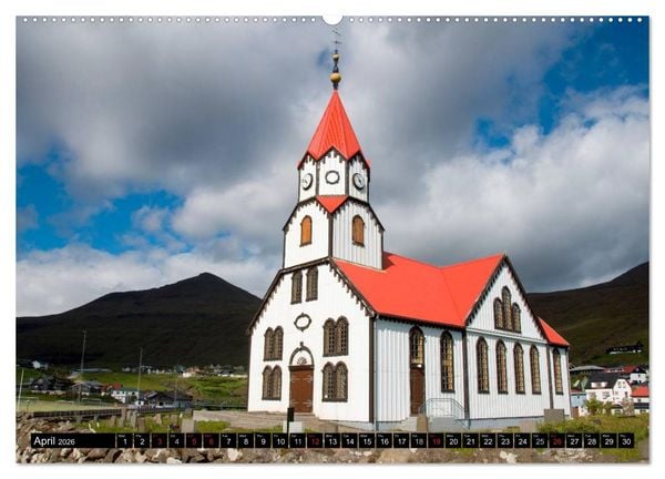 Produktbild: Faroe Islands / UK-Version (High Quality Premium Wall Calendar 2026 DIN A2 landscape),CALVENDO 12 Month Wall Calendar