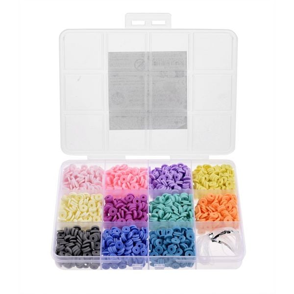 Produktbild: Heishi-Perlen-Set pastell ca.1.000St./pcs