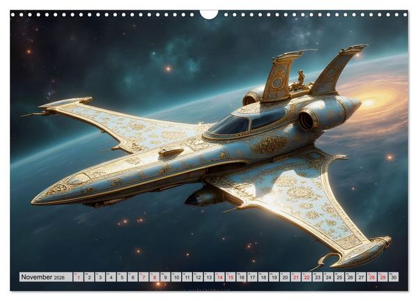 Produktbild: Kosmische Extravaganz (Wandkalender 2026 DIN A3 quer), CALVENDO Monatskalender