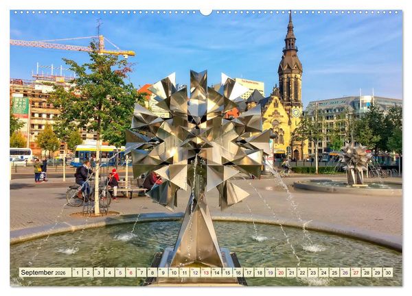 Produktbild: Leipzig - meine Stadt mit viel Herz (hochwertiger Premium Wandkalender 2026 DIN A2 quer), Kunstdruck in Hochglanz