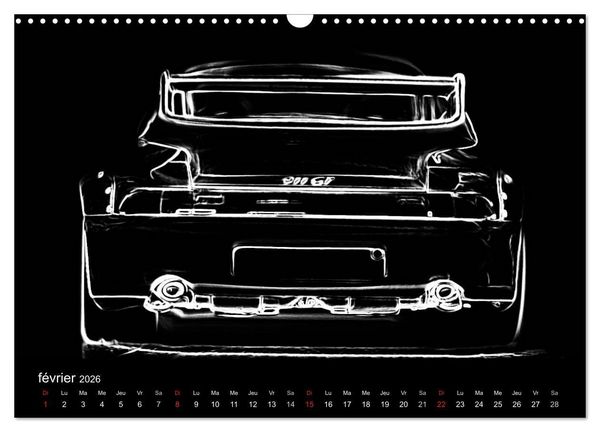 Produktbild: 911 Lignes (Calendrier mural 2026 DIN A3 vertical), CALVENDO calendrier mensuel