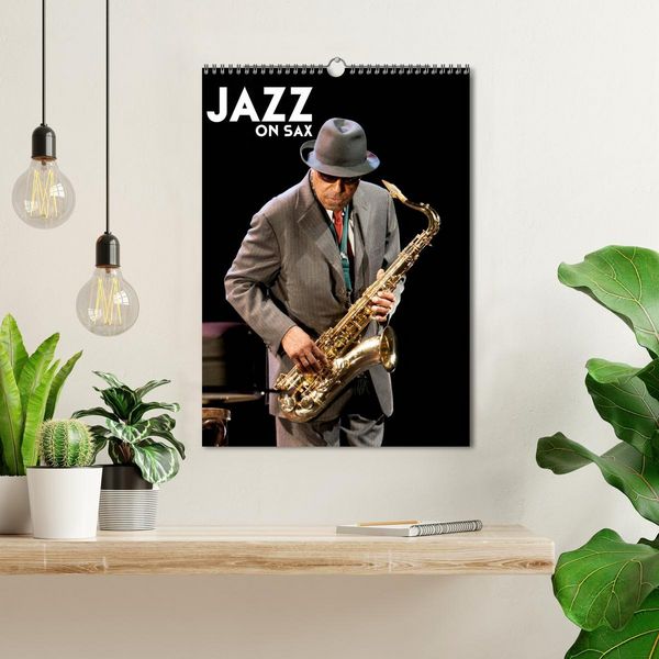 Produktbild: Jazz on sax (Calendrier mural 2026 DIN A3 horizontal), CALVENDO calendrier mensuel