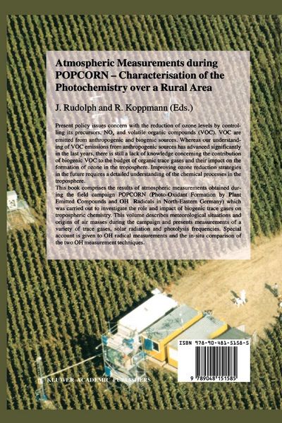 Produktbild: Atmospheric Measurements during POPCORN &mdash; Characterisation of the Photochemistry over a Rural Area