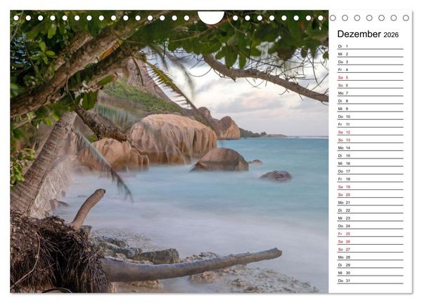 Produktbild: Seychellen: La Digue und Mah&eacute; - zwei Trauminseln (Wandkalender 2026 DIN A4 quer), CALVENDO Monatskalender