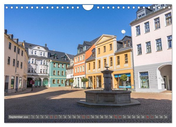 Produktbild: Greiz - Perle an der wei&szlig;en Elster in Th&uuml;ringen (Wandkalender 2026 DIN A4 quer), CALVENDO Monatskalender
