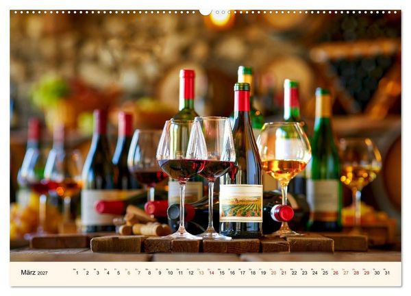 Produktbild: Wein - Tradition &middot; Kellerkunst &middot; Herkunft (hochwertiger Premium Wandkalender 2027 DIN A2 quer), Kunstdruck in Hochglanz