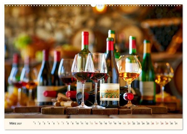 Produktbild: Wein - Tradition &middot; Kellerkunst &middot; Herkunft (Wandkalender 2027 DIN A2 quer), CALVENDO Monatskalender