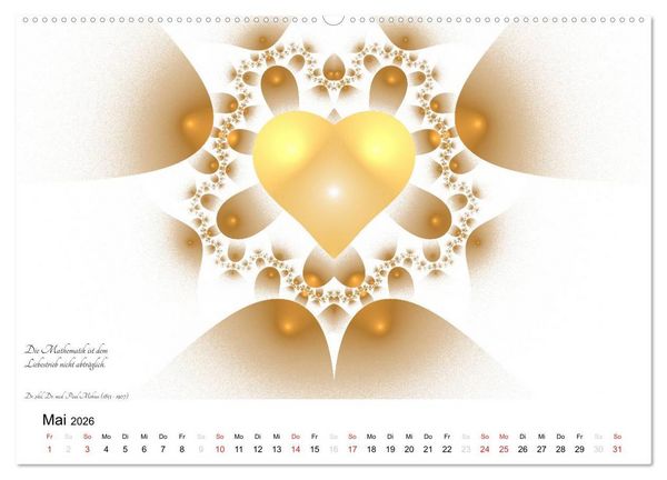 Produktbild: Mathematik - Grafiken und Zitate 2026 (Wandkalender 2026 DIN A2 quer), CALVENDO Monatskalender