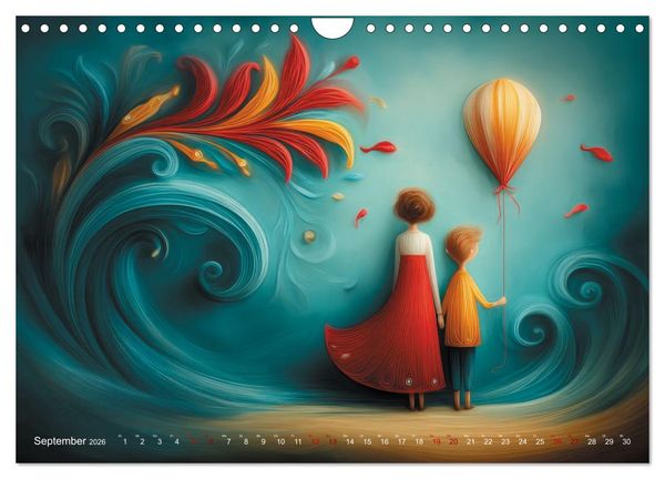 Produktbild: Naive Farbwelten (Wandkalender 2026 DIN A4 quer), CALVENDO Monatskalender