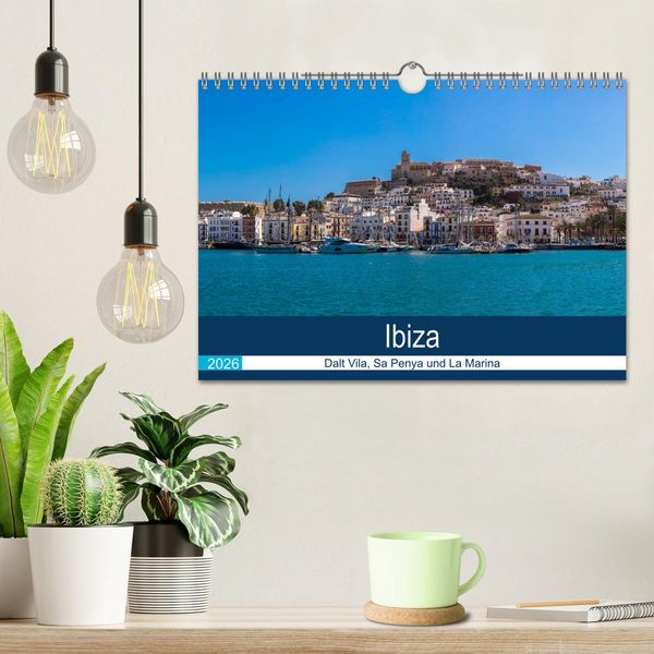 Produktbild: Ibiza Dalt Vila, Sa Penya und La Marina (Wandkalender 2026 DIN A4 quer), CALVENDO Monatskalender