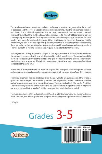 Produktbild: Student Practice Tests Booklet in Reading and Writing