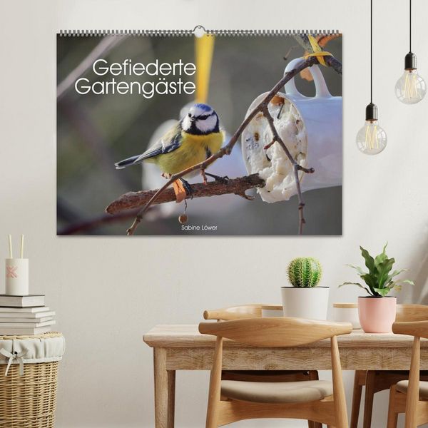 Produktbild: Gefiederte Garteng&auml;ste (Wandkalender 2026 DIN A2 quer), CALVENDO Monatskalender