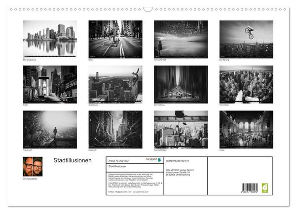 Produktbild: Stadtillusionen (Wandkalender 2026 DIN A2 quer), CALVENDO Monatskalender