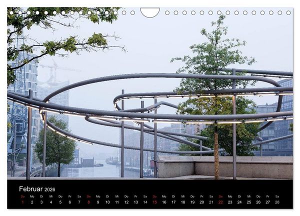 Produktbild: Hafencity Hamburg &ndash; die Perspektive (Wandkalender 2026 DIN A4 quer), CALVENDO Monatskalender