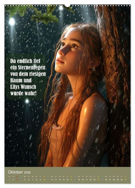 Produktbild: Lily und der Wunschbaum (hochwertiger Premium Wandkalender 2026 DIN A2 hoch), Kunstdruck in Hochglanz