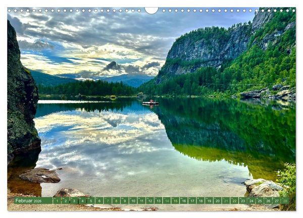Produktbild: Erlebe mit mir das wilde Norwegen (Wandkalender 2026 DIN A3 quer), CALVENDO Monatskalender