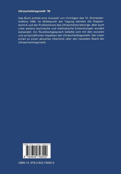 Produktbild: Ultraschalldiagnostik &rsquo;88